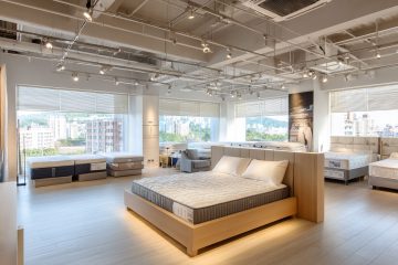 寢具店的調光簾