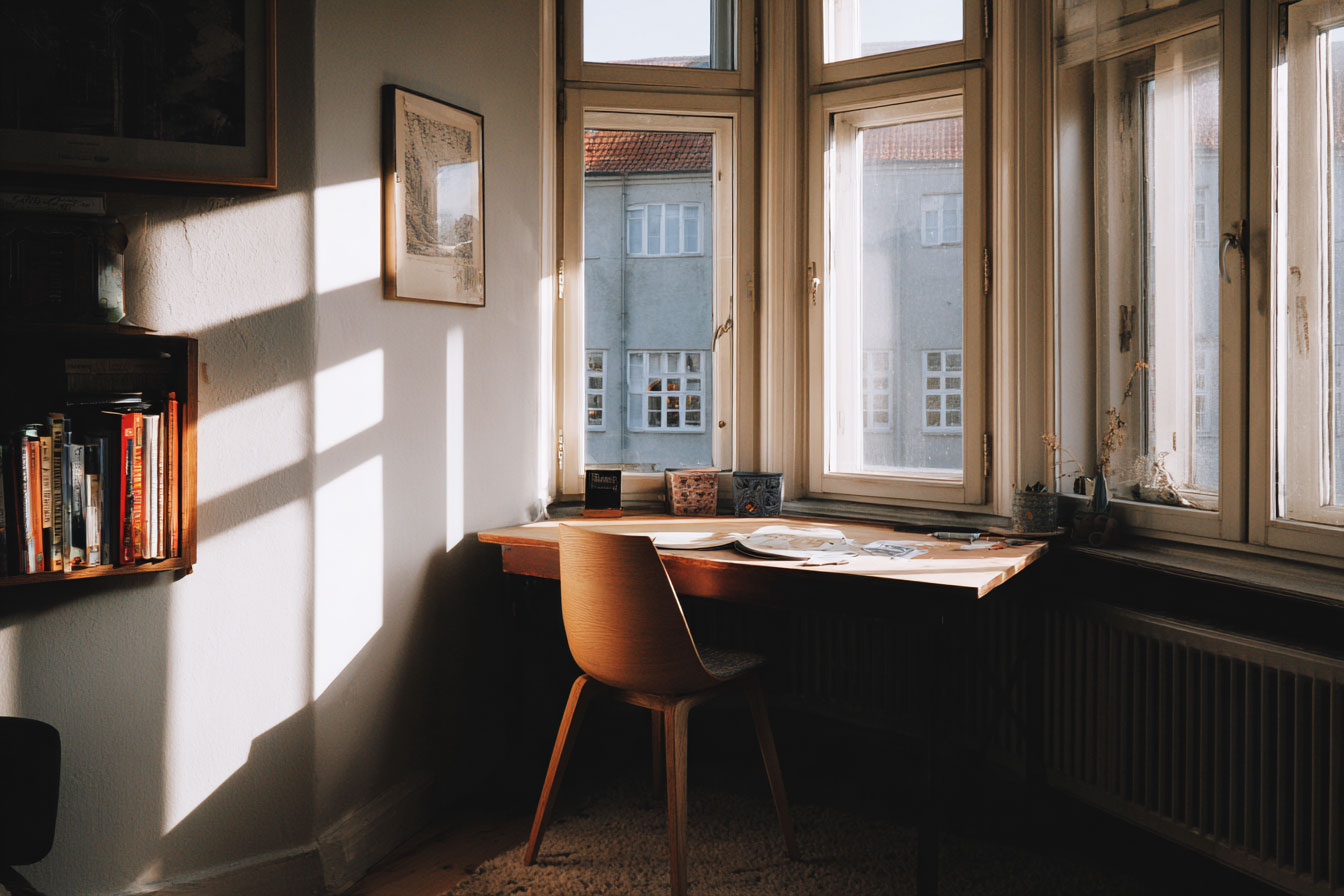 書房選擇窗簾需要考慮窗戶朝向方位