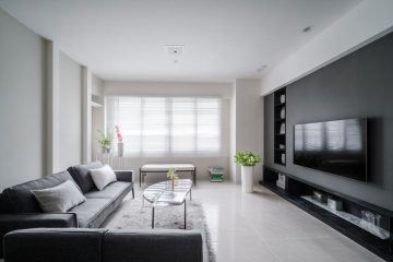 柔紗簾能讓客廳光線更加柔和