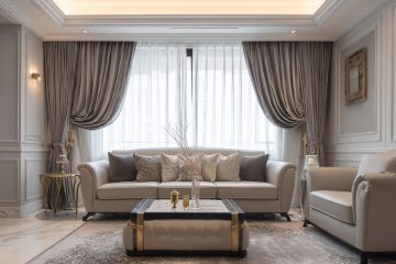 法式風格需要布簾與紗簾來勾勒浪漫線條