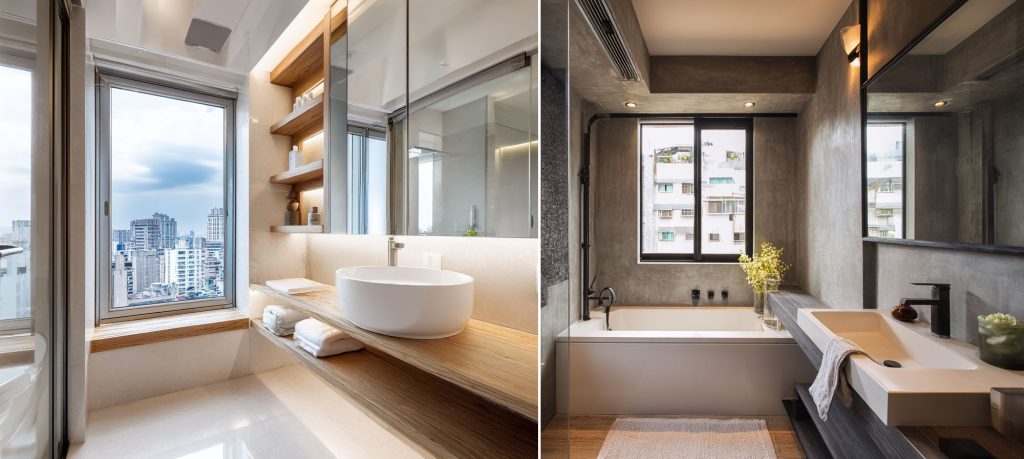 浴室對外窗需要考慮隱私、通風與視線。浴室窗簾是滿足這些需求的重要家飾。