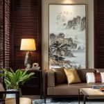 實木百葉是現代化中式客廳的加分元素