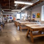 畫室的窗戶裝設鋁百葉