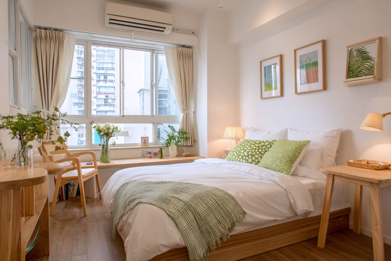 白色系與淺色原木家具是日式極簡風的不二法門