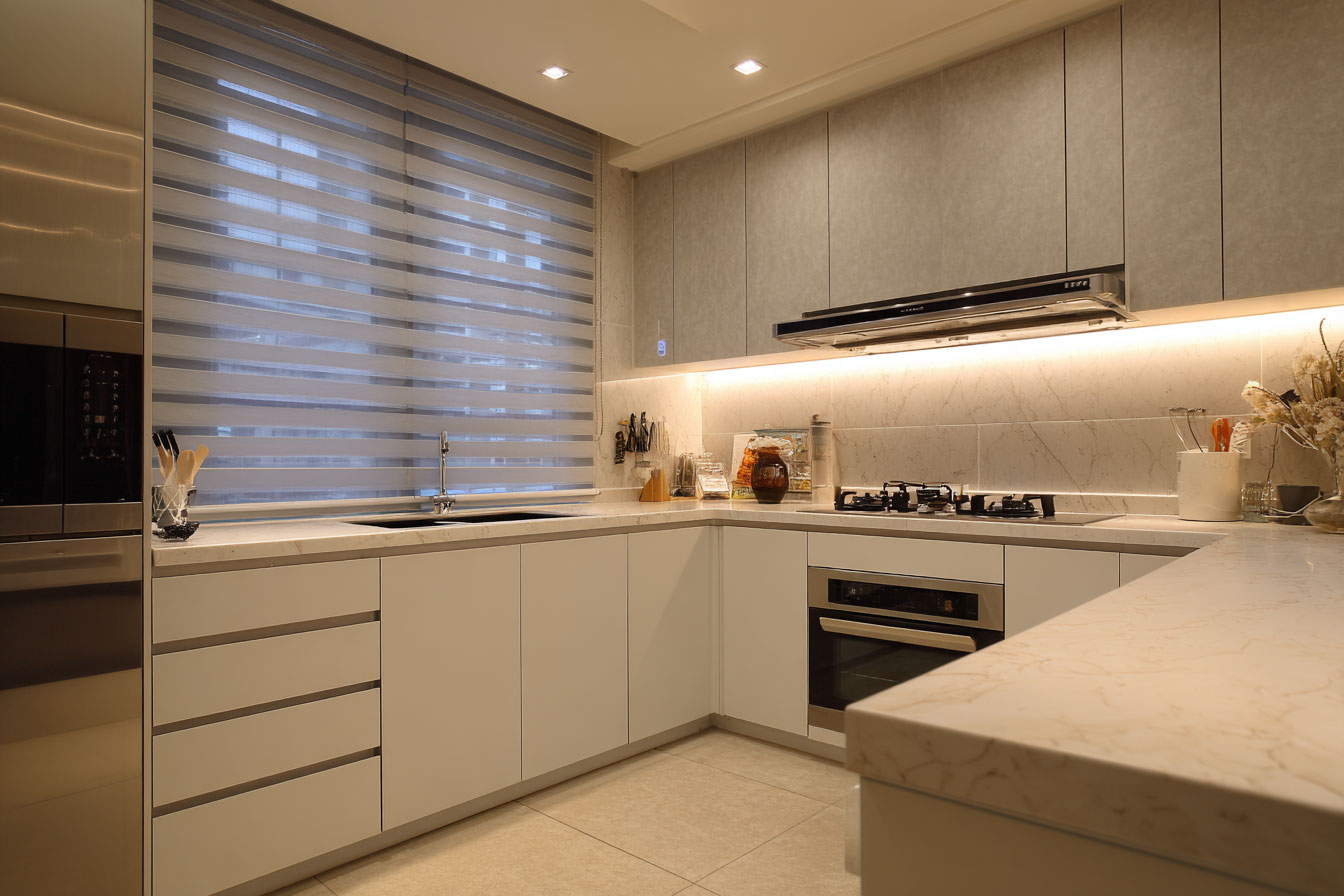 調光簾也是廚房窗簾的可行選擇