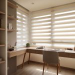 調光簾是書房窗簾經常選用的窗簾類型