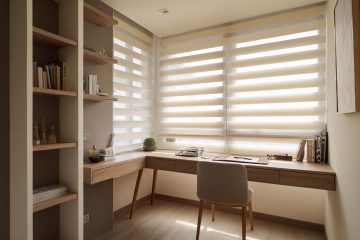 調光簾是書房窗簾經常選用的窗簾類型