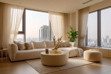 韓式奶油色，布簾紗簾是最佳搭配家飾