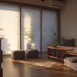 風琴簾在簡約風格客廳